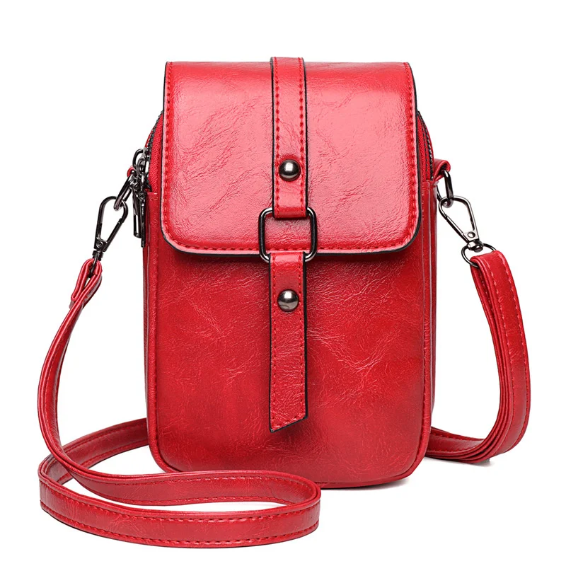 

Fashion Simply Cellphone Crossbody Bag Women Solid Color Shoulder Messenger Lady Square Travel Small Handbag