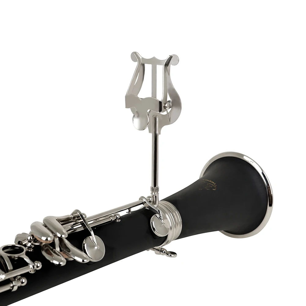 Clarinet Music Score Stand Portable Marching Music Iron Clip-on Holder Mini Lightweight Score Stand Woodwind Instrument Parts