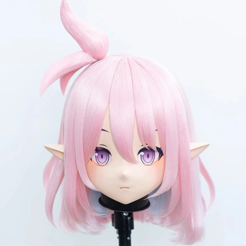 

(MEO172) Customize Handmade Full Head Lockable Crossdress Male to Female Japanese Cartoon Anime Game Character Kigurumi Mask