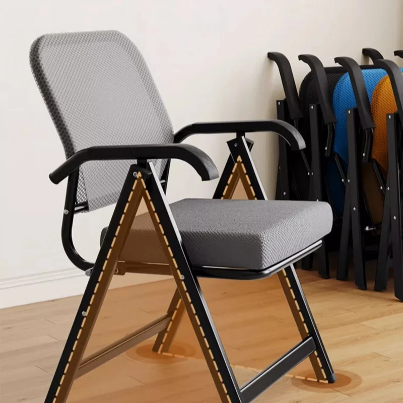 Silla de oficina, silla de ocio para el hogar, portátil, plegable, cómoda, sedentaria, transpirable, para dormitorio, sillas de oficina, recién llegado