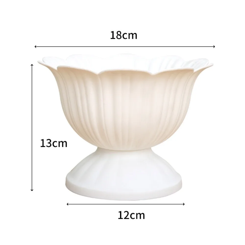 New White Roman Plant Pot Simple Art Flower Planter Decorative Desktop Vase Green Plant