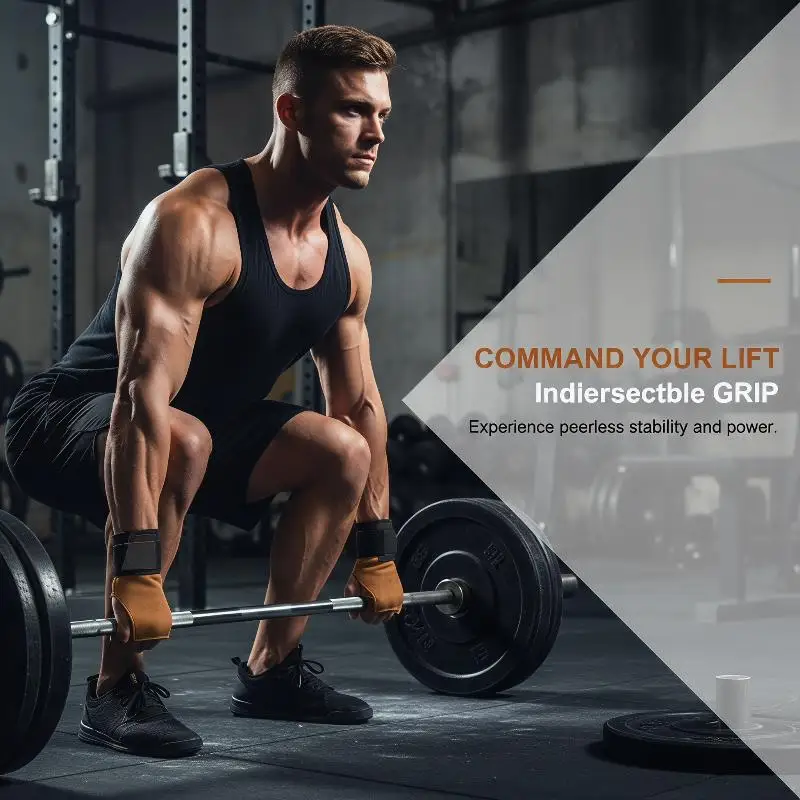 ❤️Gym Grips Gloves Weightlifting Fitness Pull Up Crossfit Workout Equipment Anti-Slip Wear-Resistance Palm Protection