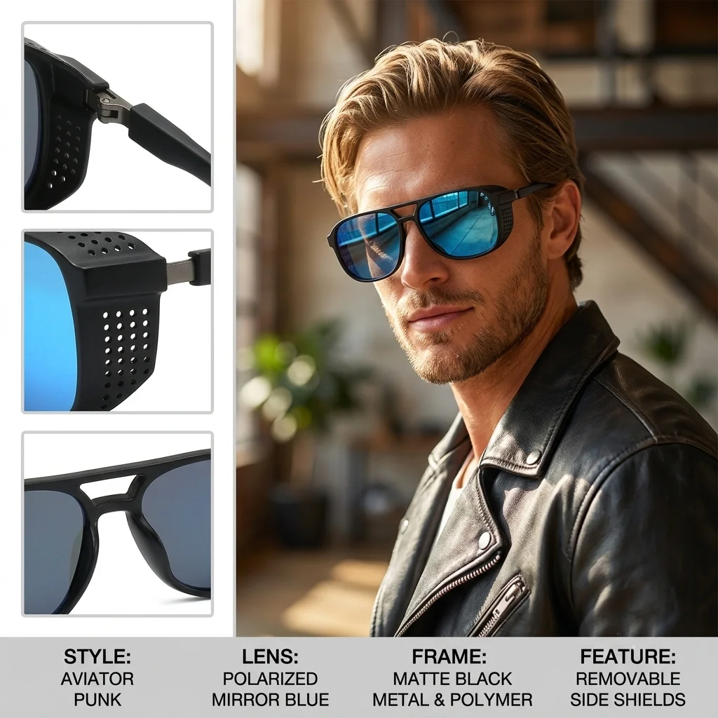 Sport Sunglasses Polarized Women Men Matte Double Bridge Glasses Side Shield Mirror Lens Cycling Motorcycle Eyewear