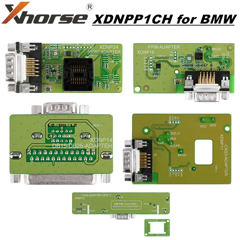 

XDNPP1CH Xhorse MINI PROG Solder-Free for for BMW Adapters 5Pcs Set for KEY TOOL PLUS and VVDI MINI PROG