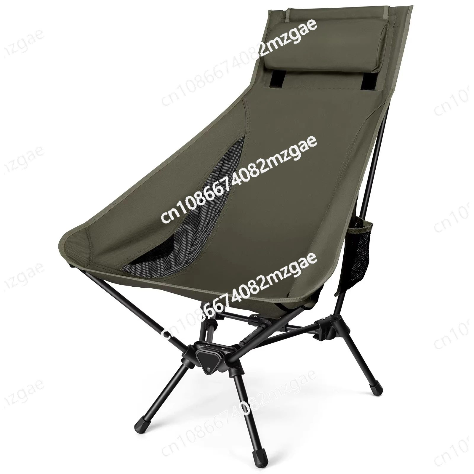 Portable T camping chair, outdoor high back chair, suitable for fishing, hiking, barbecuing, gatherings, gardening, indoor use