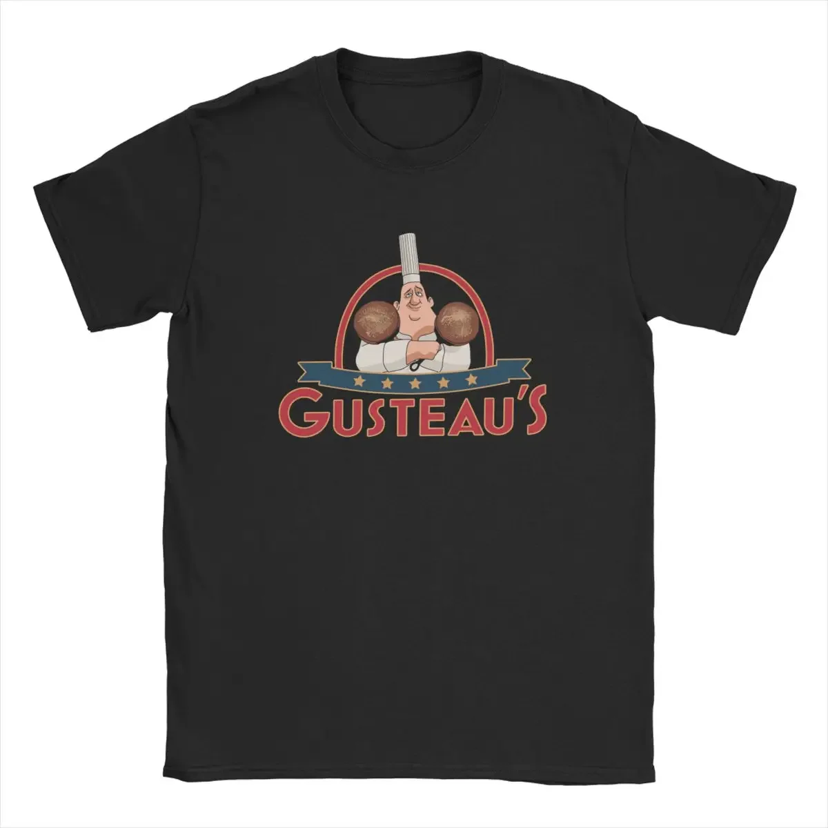 Gusteau's Anyone Can Cook Ratatouille T-Shirt Men Chef Cooking Culinary Vintage Tees Crew Neck T Shirt Plus Size Clothes