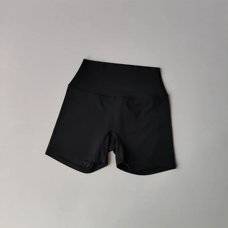 Damen High-Waist Yoga-Shorts in Nude, schnelltrocknend, für Fitness, Sport und Laufen, für den Sommer, Outdoor-Bekleidung, angenehmes Tragegefühl – Detail 10