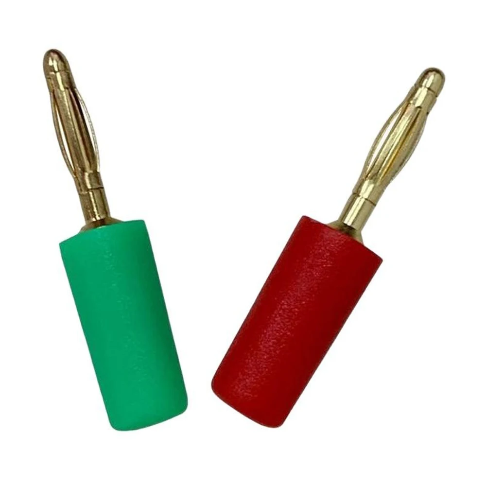 2mm Banana Plug Pure Copper Gold Plated Lantern Type Soldering 30Vac‑60Vdc Max 10A Test Connector Terminal for Test Lead 10PCS