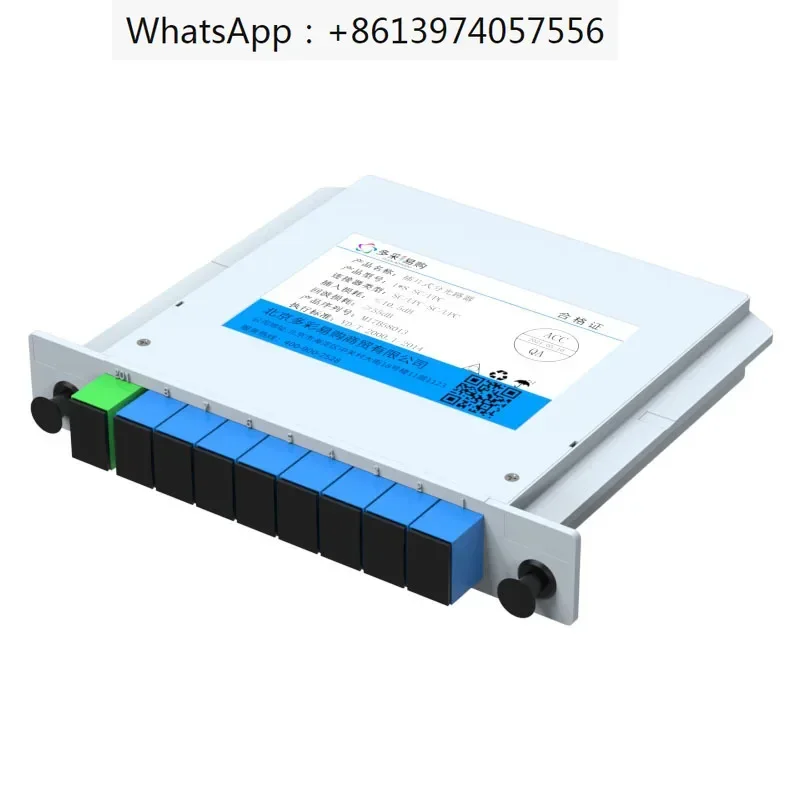 1/2 splitter 1/2 telecom grade SC/UPC/PLC fiber optic splitter 1/4/8/16/32 optical splitter 1:2 plug-in type 1/2 plug-in type