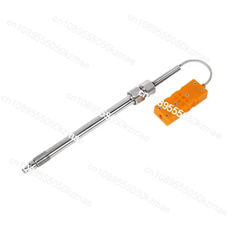 PT100 Temperature Sensor, 0-600 ° C Gas/Vapor RTD Probe, Interchangeable Probe Shape (Straight/Bend/Cone), M12 Thread