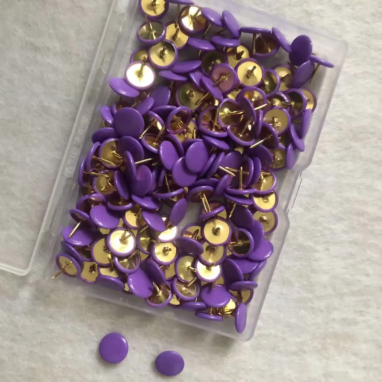 Multicolor Round Head Plastic Push Pins Thumbtacks