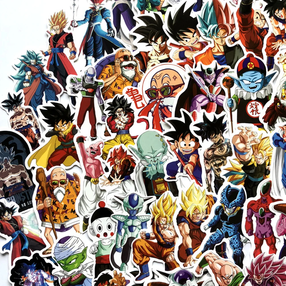 10/30/50/100PCS Anime Dragon Ball Son Goku Stickers Graffiti Kids Decal Toy DIY Skateboard Laptop Water Bottle Phone Fridge Gift