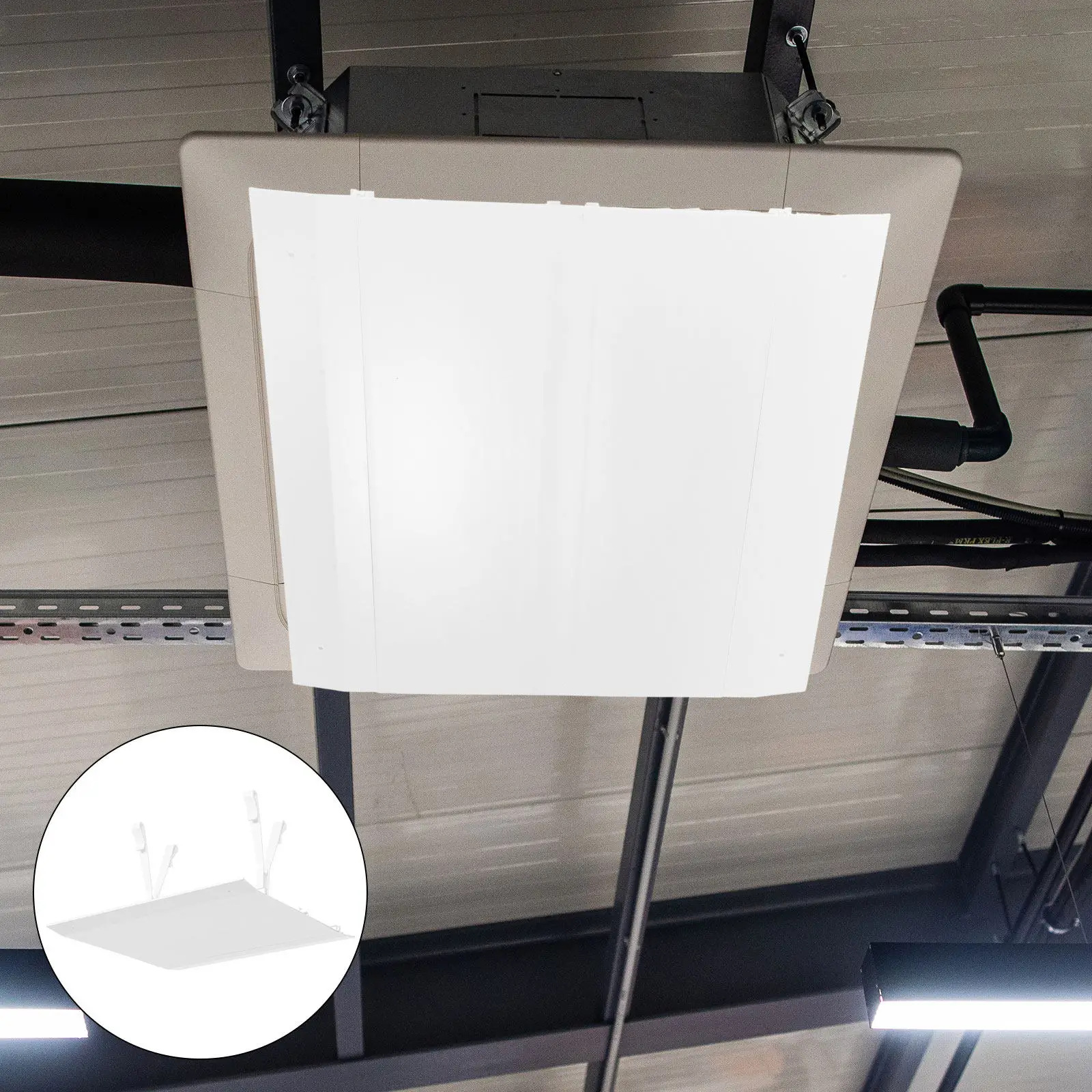 Square Ceiling Air Conditioning Deflector Central Air Vent Baffle Home Comfort Accessory Airflow Redirector