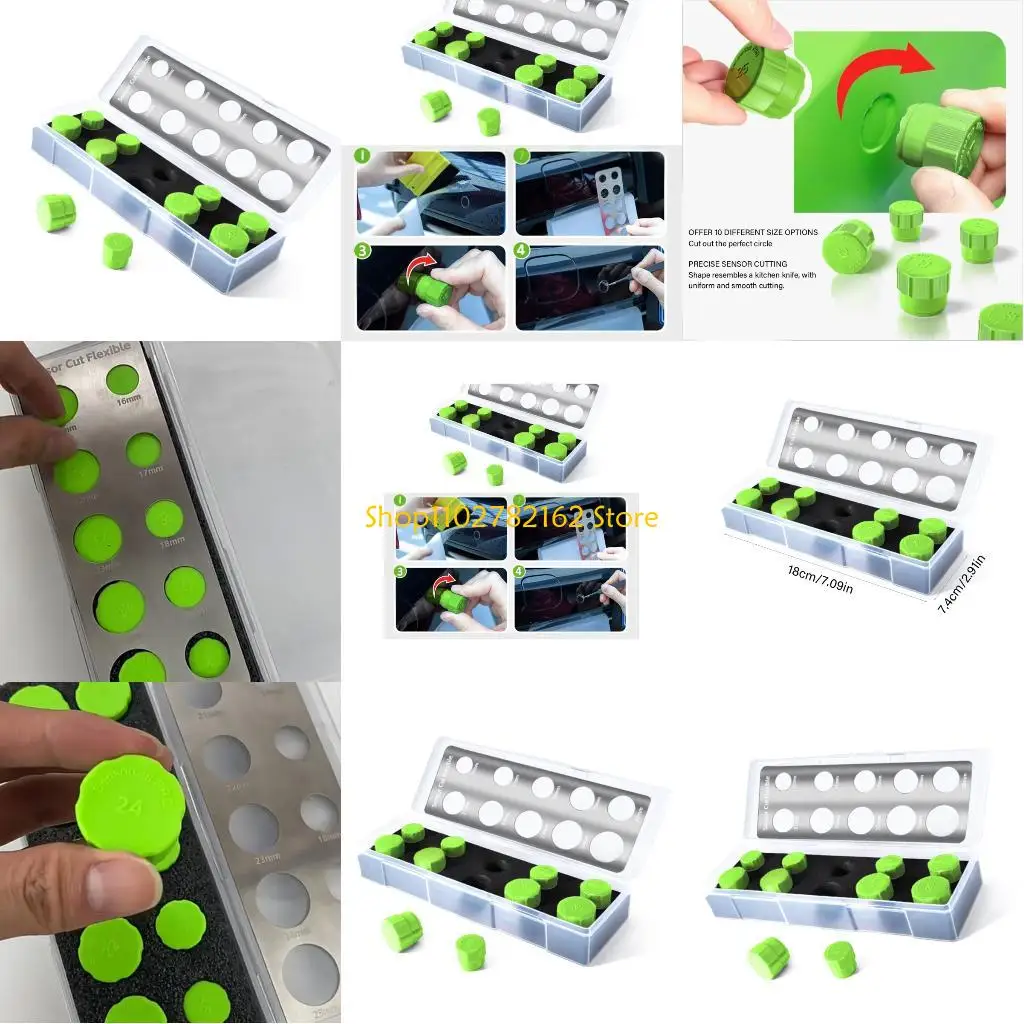 

547b 10 шаблона автомобильная пленка радара Radars Doptter Tool Multable Professional Installation