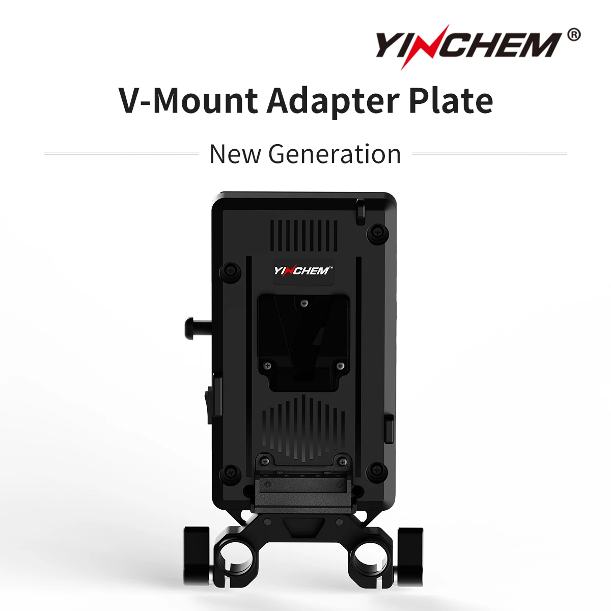 

YinChem ROLU YC-VP1 V-mount Mount Battery Power Supply Adapter Plate 5-8V Type-c Output Hole with Rod Clamp for V-mount Battery