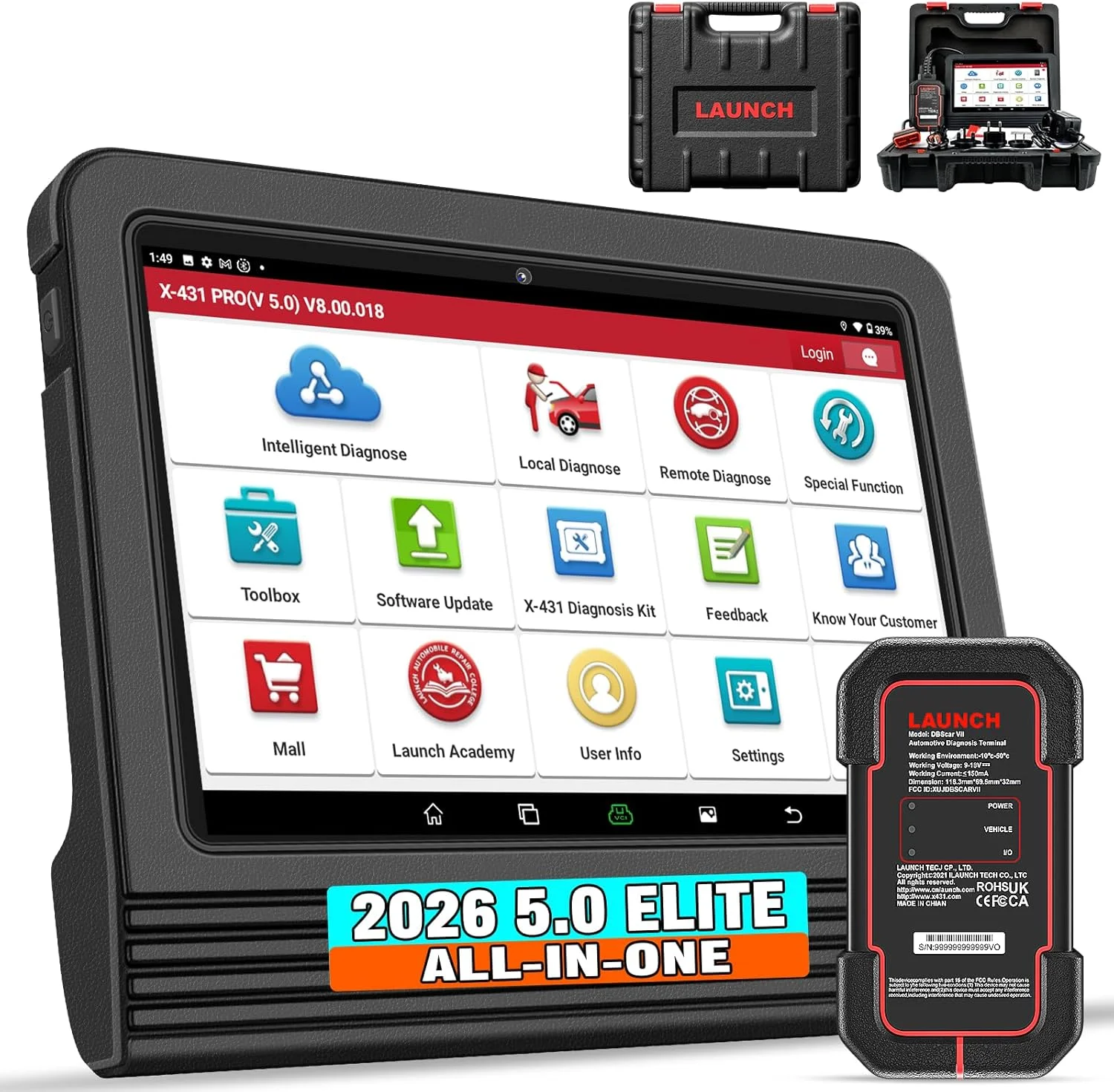 LAUNCH X431 PRO V5.0 Car Diagnostic 8\