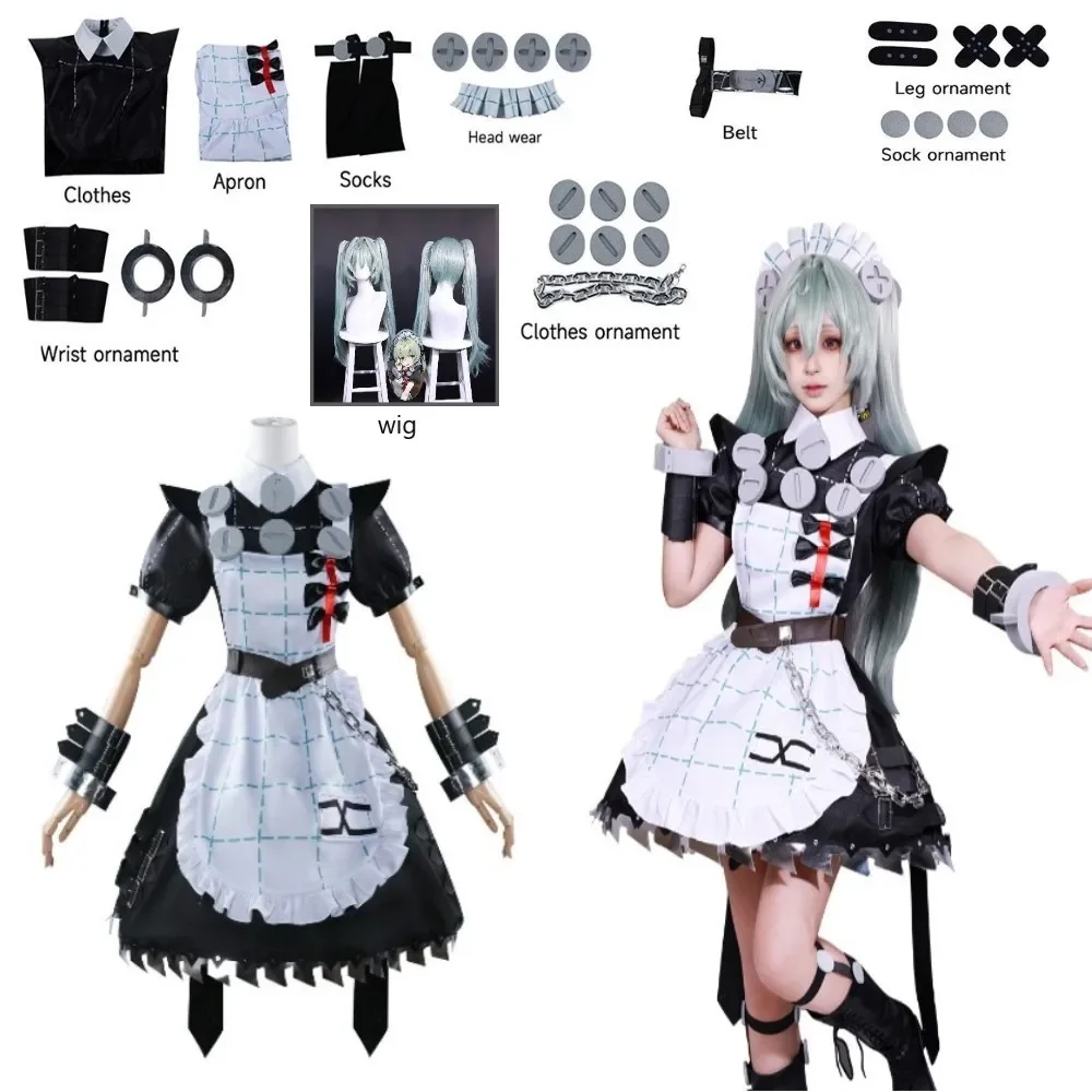 

Anime Game Zenless Zone Zero ZZZ Corin Wickets Cosplay Costume Role Play Comic Con Dress Hallowmas Party Wigs Animation Prop