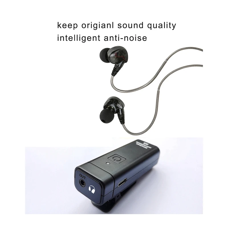 UHF Wireless In-Ear Monitor System Professional Digital Sound Stage Broadcast Sound Card Outdoor Transmitter Receiver