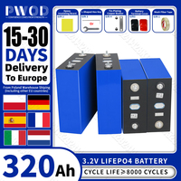 PWOD 3.2V 320AH Lifepo4 Battery EU Stock DIY 12V 48V AKKU Lithium iron phosphate Cell Rechargeable prismatic For Camping RV Boat