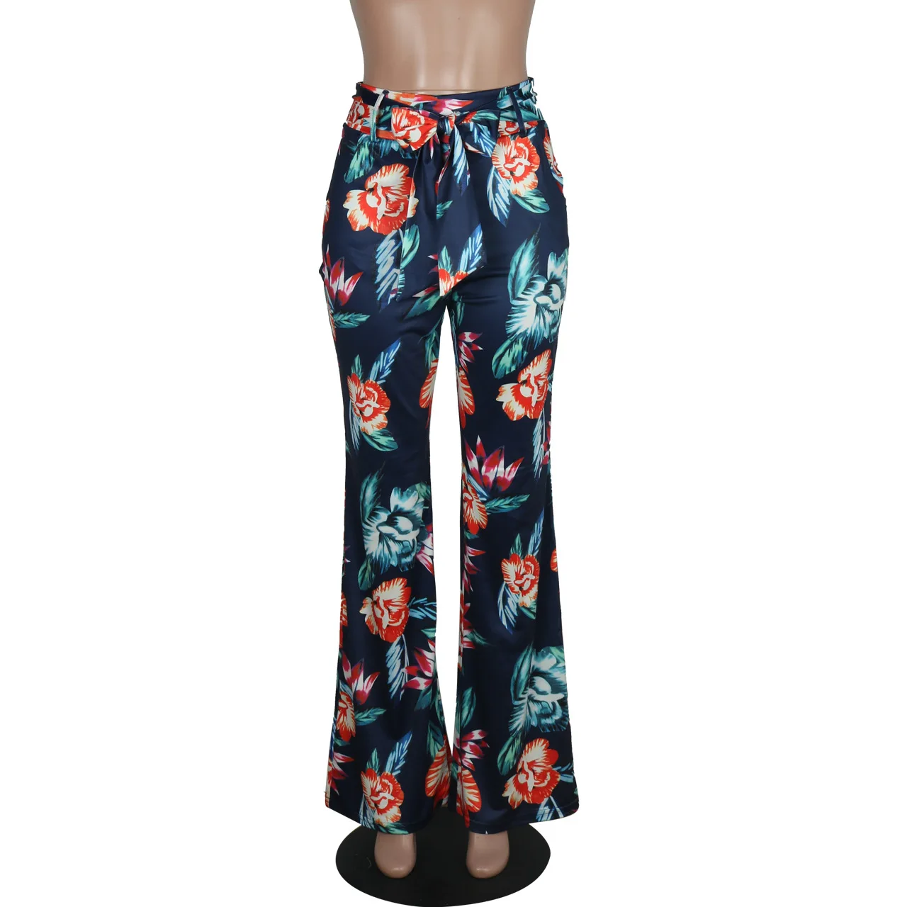 

Casual Women's Printed Pants Spring And Summer High-Waisted Comfortable Street Can Wear Ladies Wide-Leg Pants