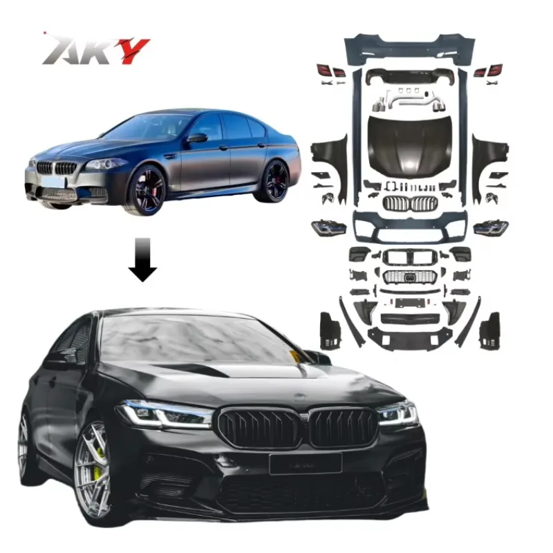 

Modification Good Price for 5series Bodykit F10 F18 (10-17) Upgrade to G30 M5 LCI 2023 Bodykit Easy Installation Non-cutting