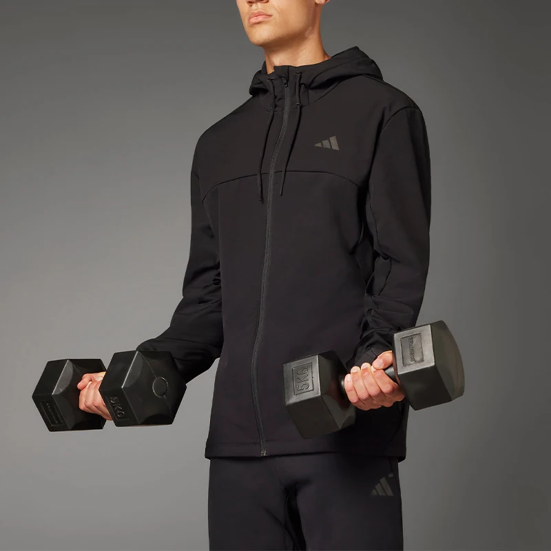 

Официальная зимняя новая мужская спортивная куртка Adidas для фитнеса и тренировок HS7494