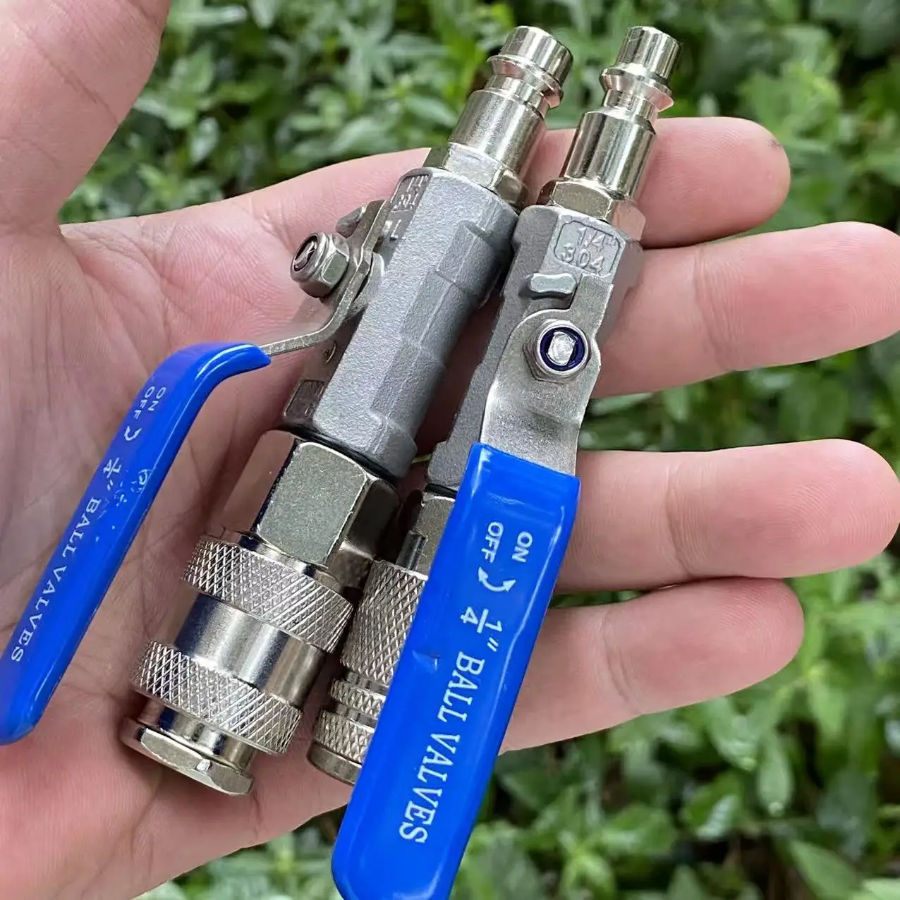 Air Compressor & Gun Hose Ball Valve EU/US/C-Type Pneumatic Quick Connect Fitting Switch On/Off Control view 4