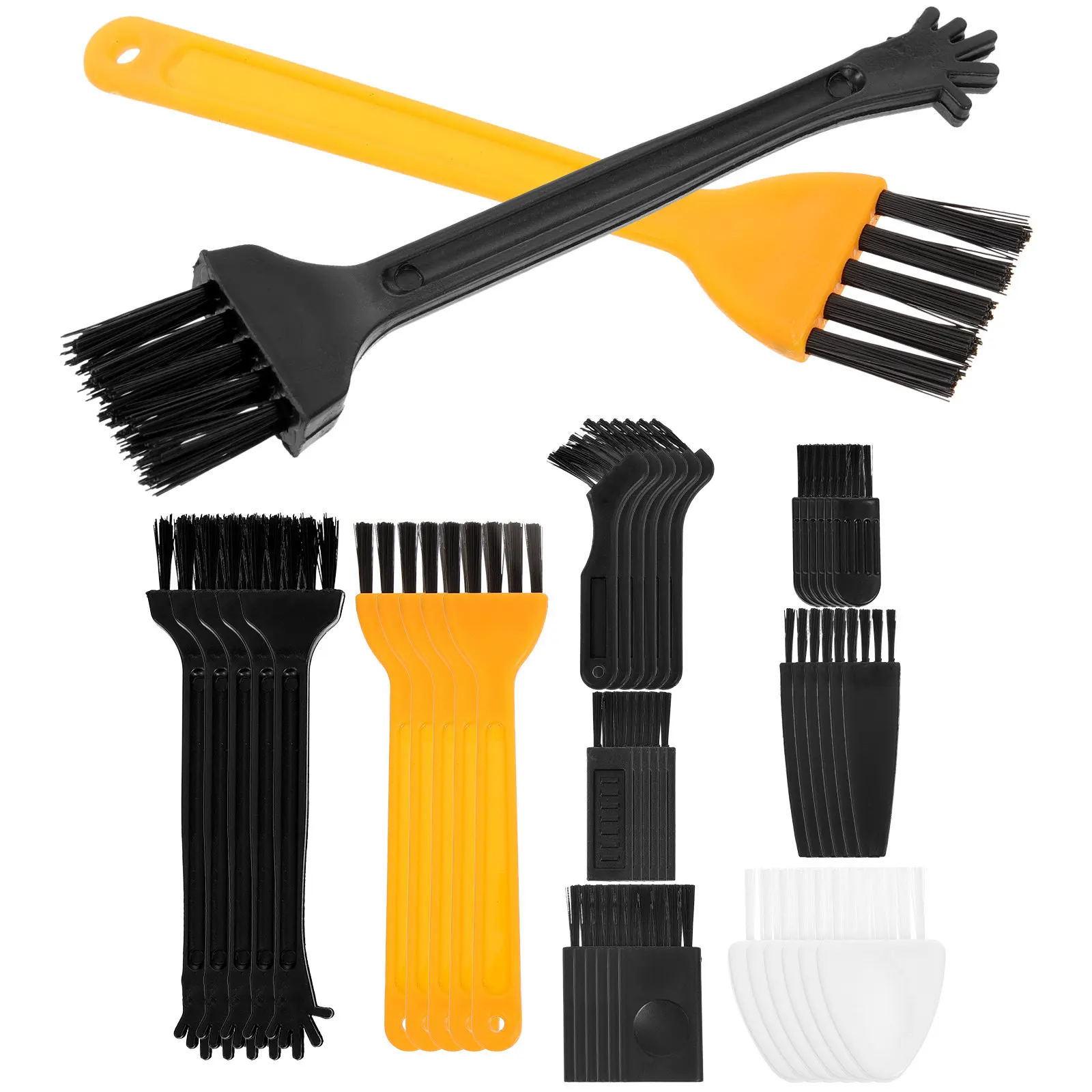 

48Pcs Cleaning Brush Set Multipurpose Mini Razor Clipper Brushes for Keyboard Car Dashboard Shaver Electronics Dust Removal Tool