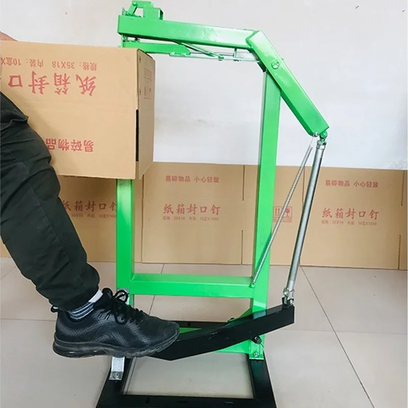 Foot-operated carton binding machine, carton bottom sealing machine, bottom nailing machine, 3518 type nail box