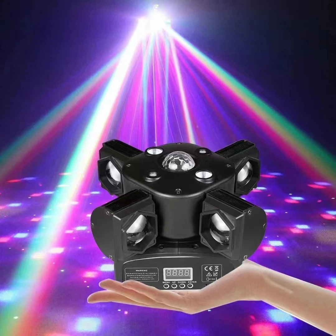 Imagem -06 - Mini Moving Head Light Infinito Projetor Rotativo Feixe Padrão 80w Rgbw 4in Dmx512 Disco Clube Evento Mais Novo