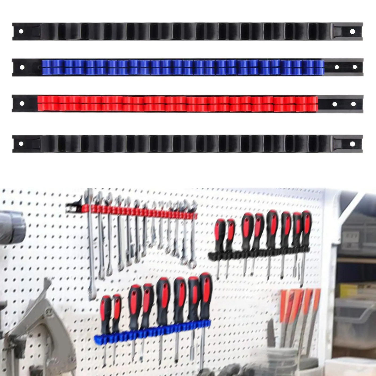 

Workshop Hardware Tool Wall Mounted Easy to Install Garage Accessories Wall Mount Sturdy Garage Accessories Tools Storage Rack