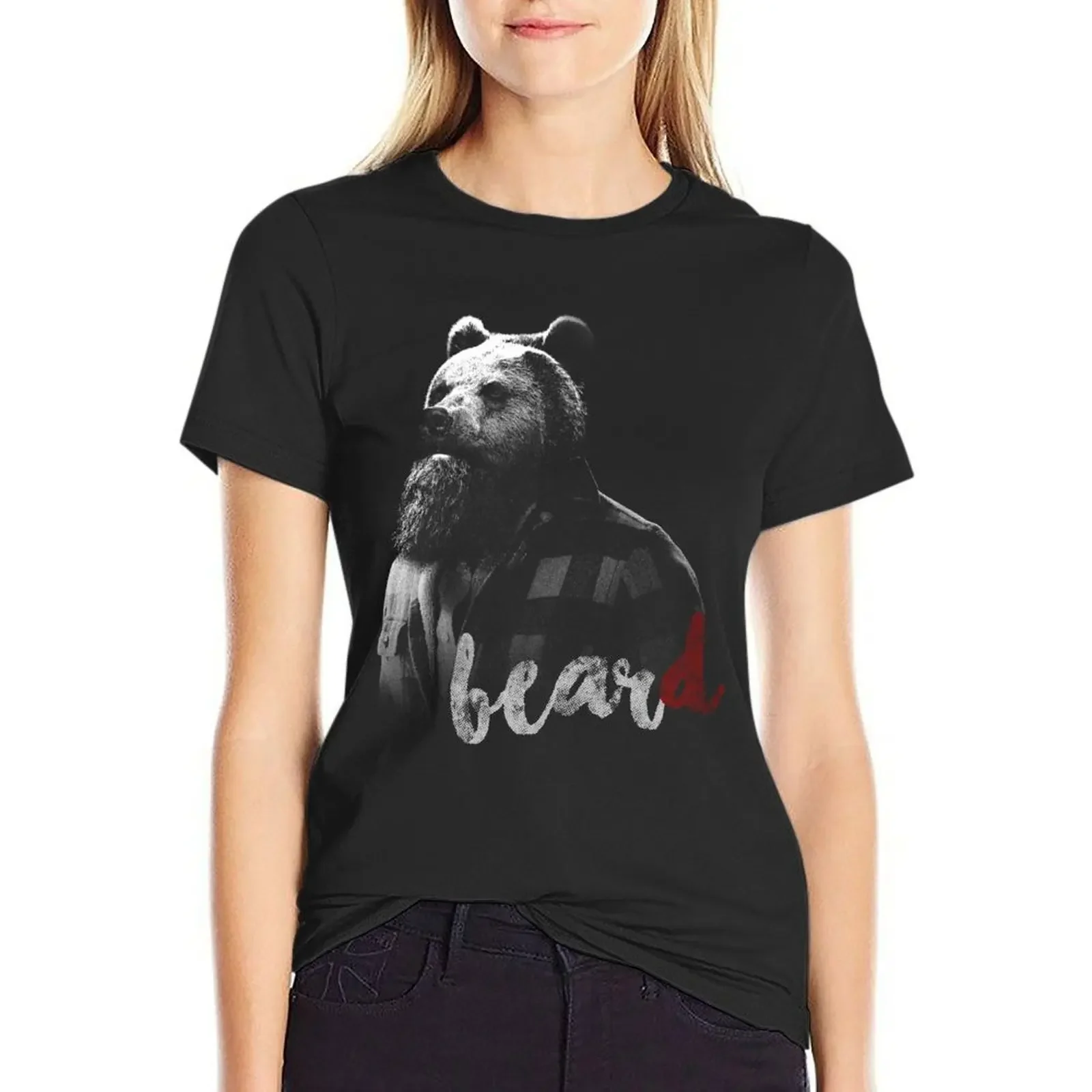 

BearD T-Shirt heavyweights plus sizes summer top customs t-shirt dress for Women plus size