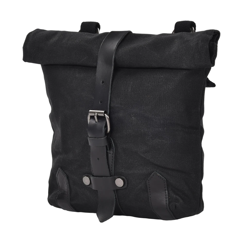 waterproof toolkit crossbody bag Vintage style motorcycle side bag oil wax canvas small electric car head bag