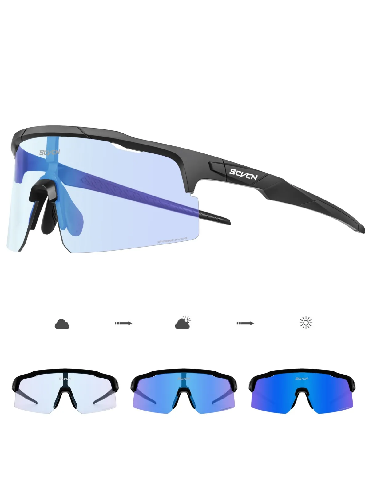 AliExpress kapvoe SCVCN Photochromic Sunglasses for Man Cycling Glasses Bike Glasses UV400 Rosd Speed Bicycle Eyewear MTB Outdoor Woman Goggles