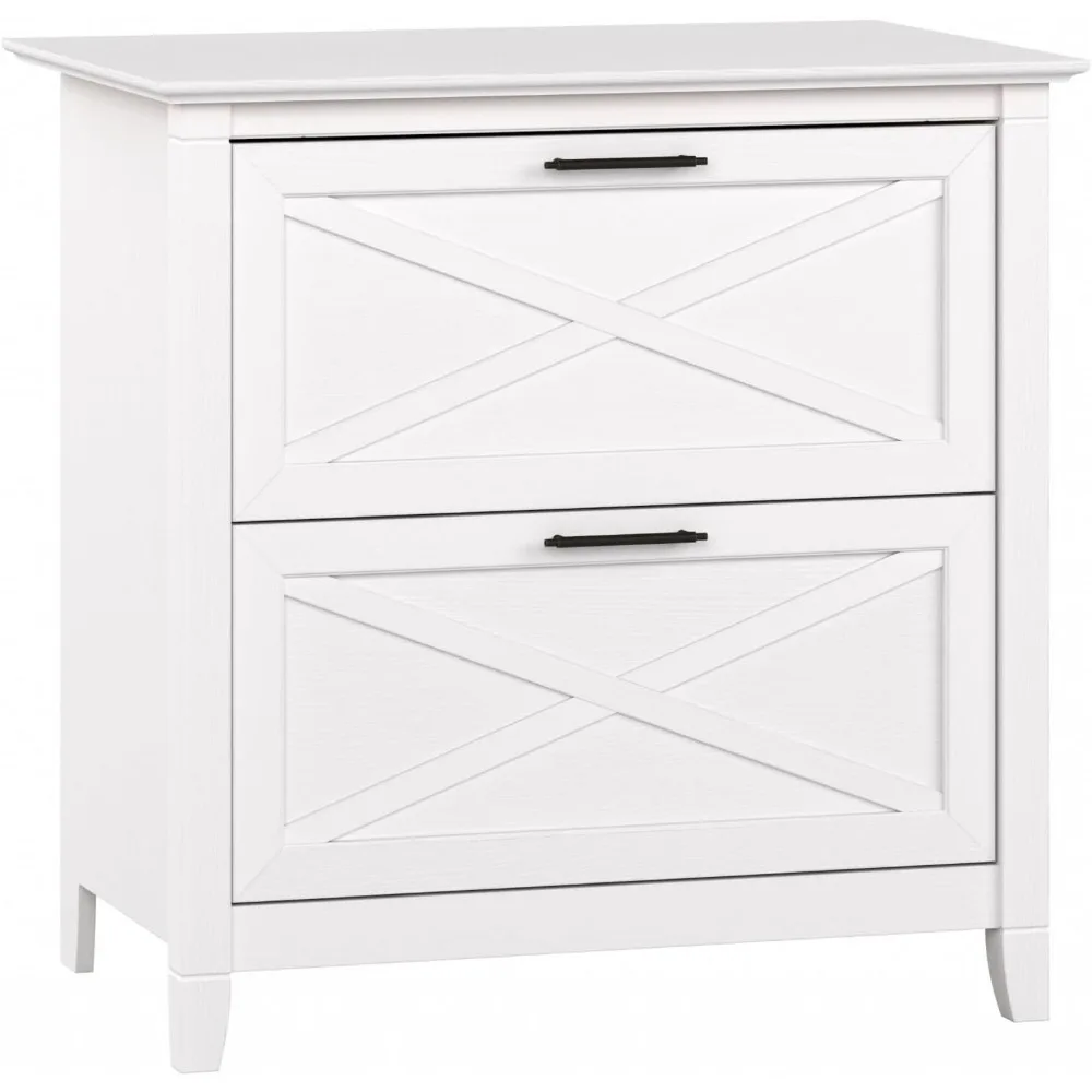 

Key West Lateral File Cabinet, Modern Farmhouse 2 Drawer File Cabinet for Home Office