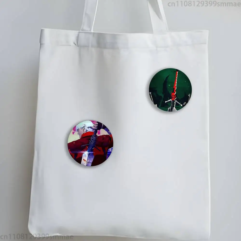 Anime D-Devil May Cry Pins 58mm Cute Cartoon Badge Handmade Brooches for Backpack Accessories Jewelry Gifts