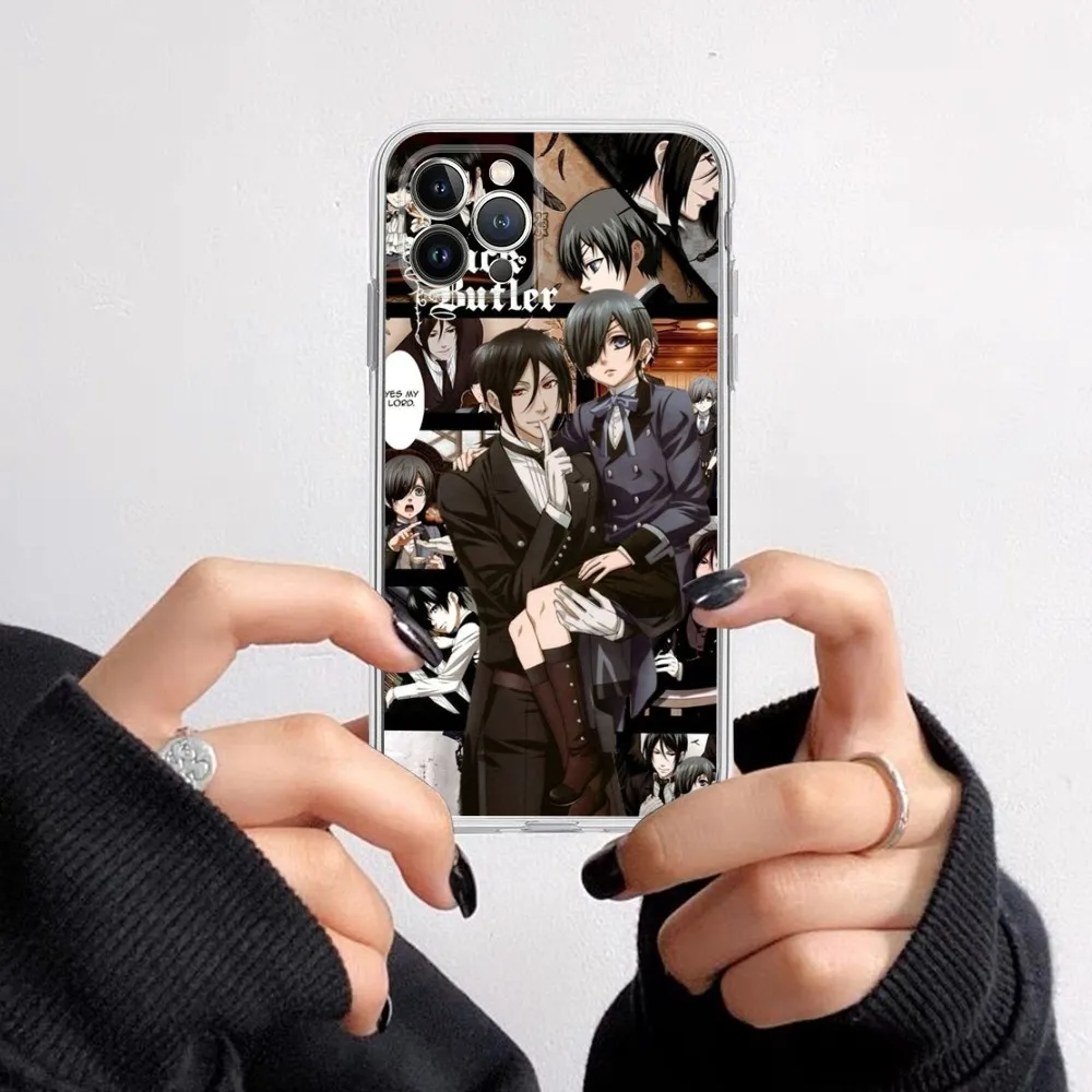 Black Butler Sebastian Michaelis Phone Case For iPhone 14 13 12 Mini 11 Pro XS Max X XR SE 6 7 8 Plus Soft Silicone Cover