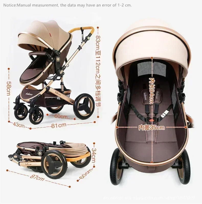 Kinderwagen 3 in 1 Kinderwagen für Neugeborene Buggy Travel System Multifunktion wagen Carrinho de Bebe 3 em 1 Kinderwagen