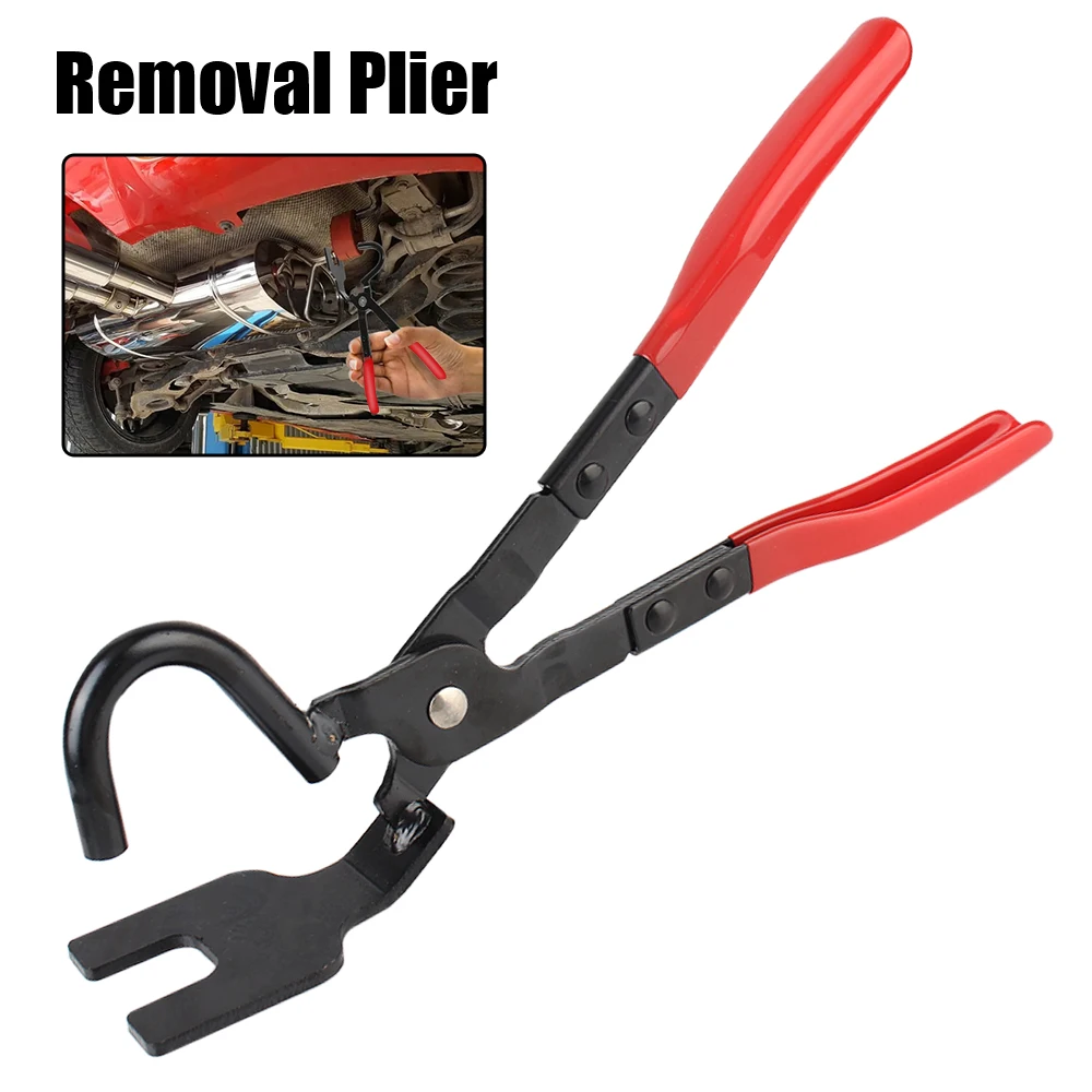 

Exhaust Pipe Gasket Removal Plier Exhaust Hanger Removal Puller Anti-Slip Handle Tools Car Exhaust Rubber Pad Pliers Universal