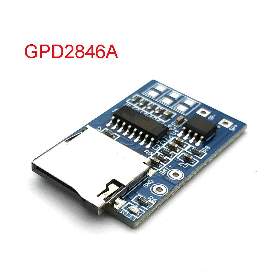 2W Mixed Mono TF Card MP3 Player Decoder Board Amplifier Module 3.7V/5V Power Support MP3 FM Radio USB Audio Module