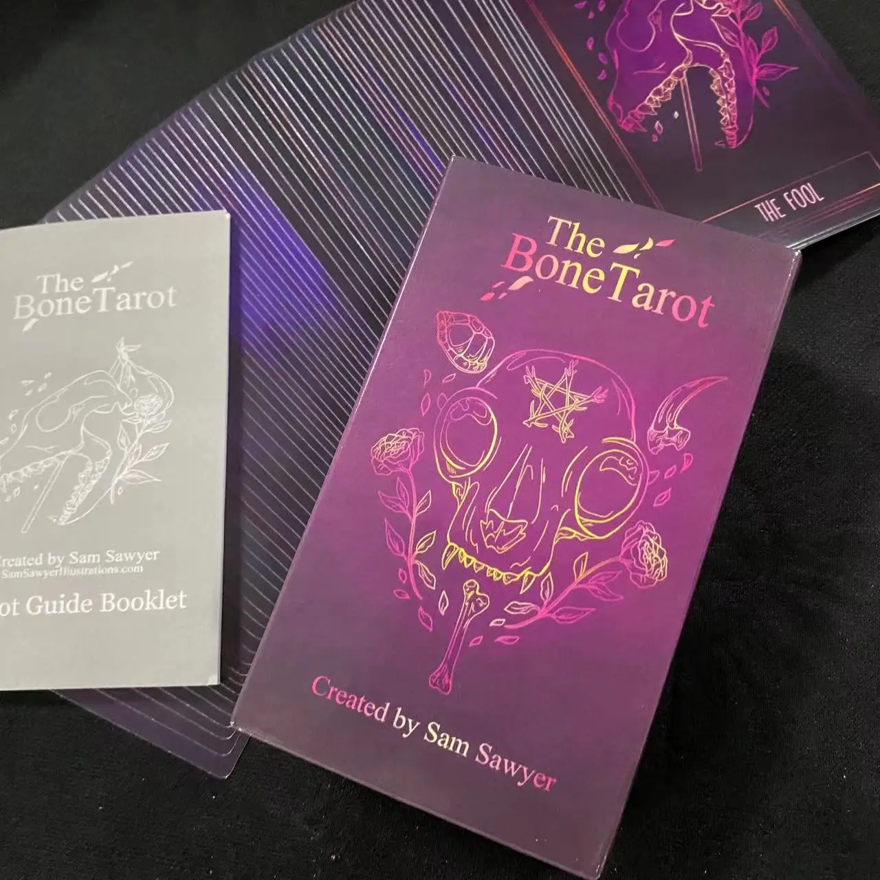 12x7 cm Bone Tarot Deck 78 Pcs Cards