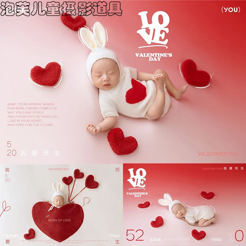 

Hundred day photo costume props baby photography clothes full moon hundred day newborn childrens photography fotografia