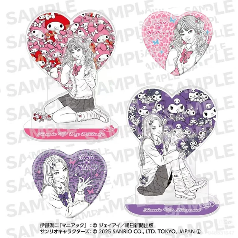 Tomie & Hello kitty-señal de pie acrílica Junji Ito, periféricos de animé de diseño conjunto, práctico llavero bonito de llevar, regalo
