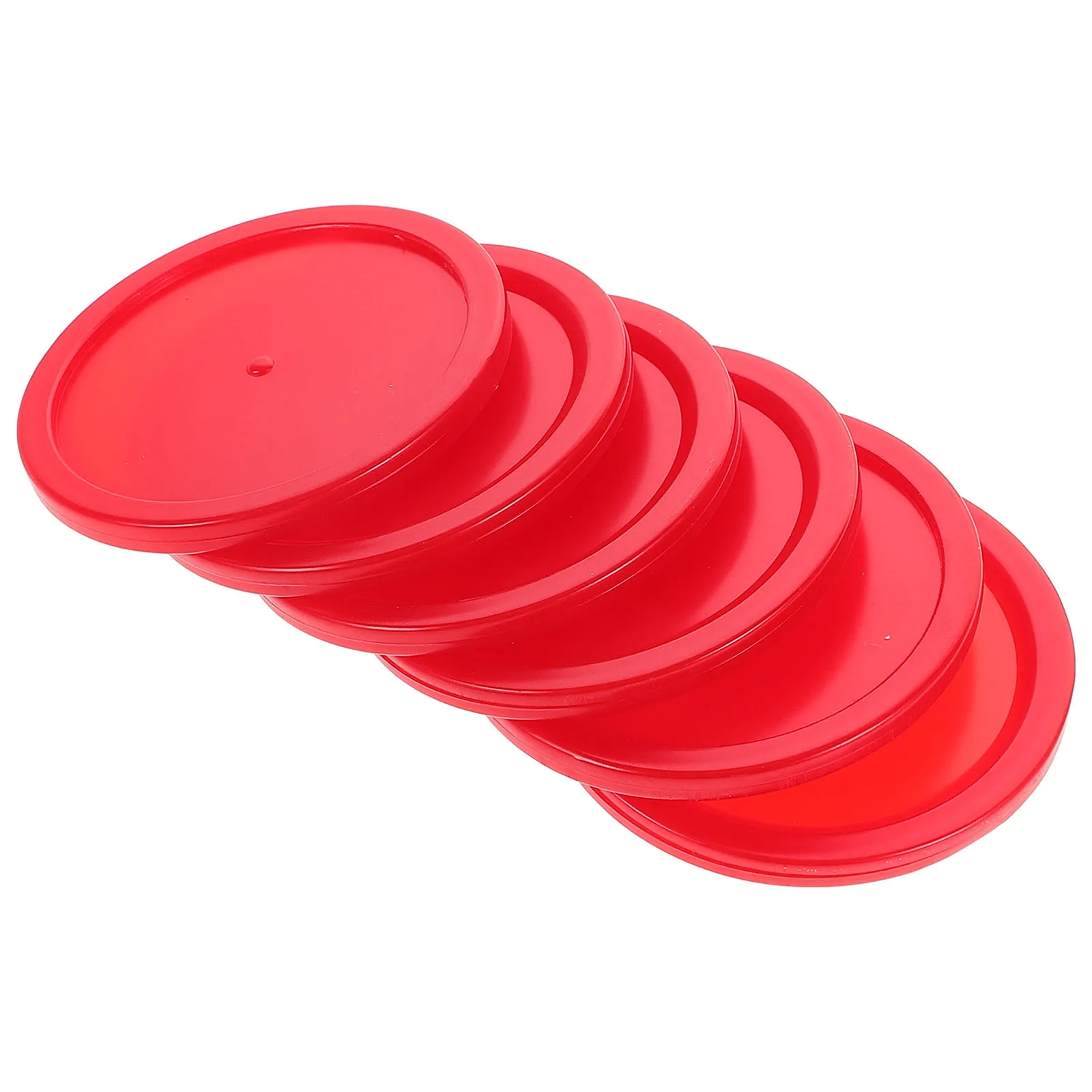 

6Pcs Ice Hockey Pucks Hard Plastic Replacement for Desktop Hockey Tables Party Game Supplies Game Table Accessories