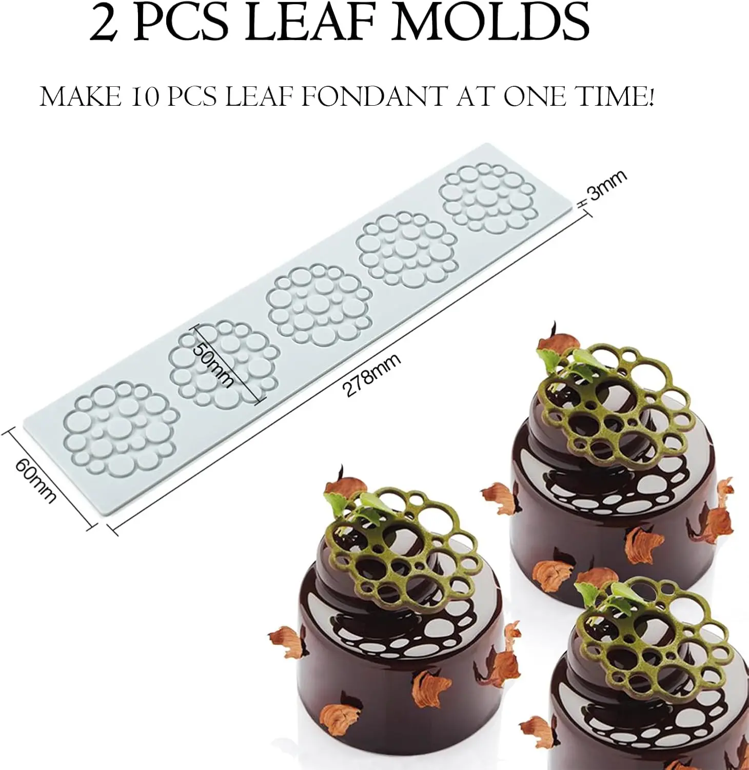 Tuile Molds Silicone Lace Fondant Molds Set with Hollow 3D Beehive Candy Molds for Baking, Resin, Polymer Clay, Sugar Craft Dess