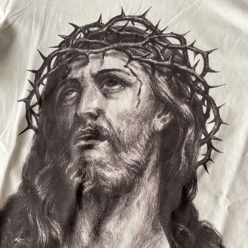 Yao Fashion Saint OF Michael 25SS Vintage Casual Tee Tops Clothing Oversize T Shirt