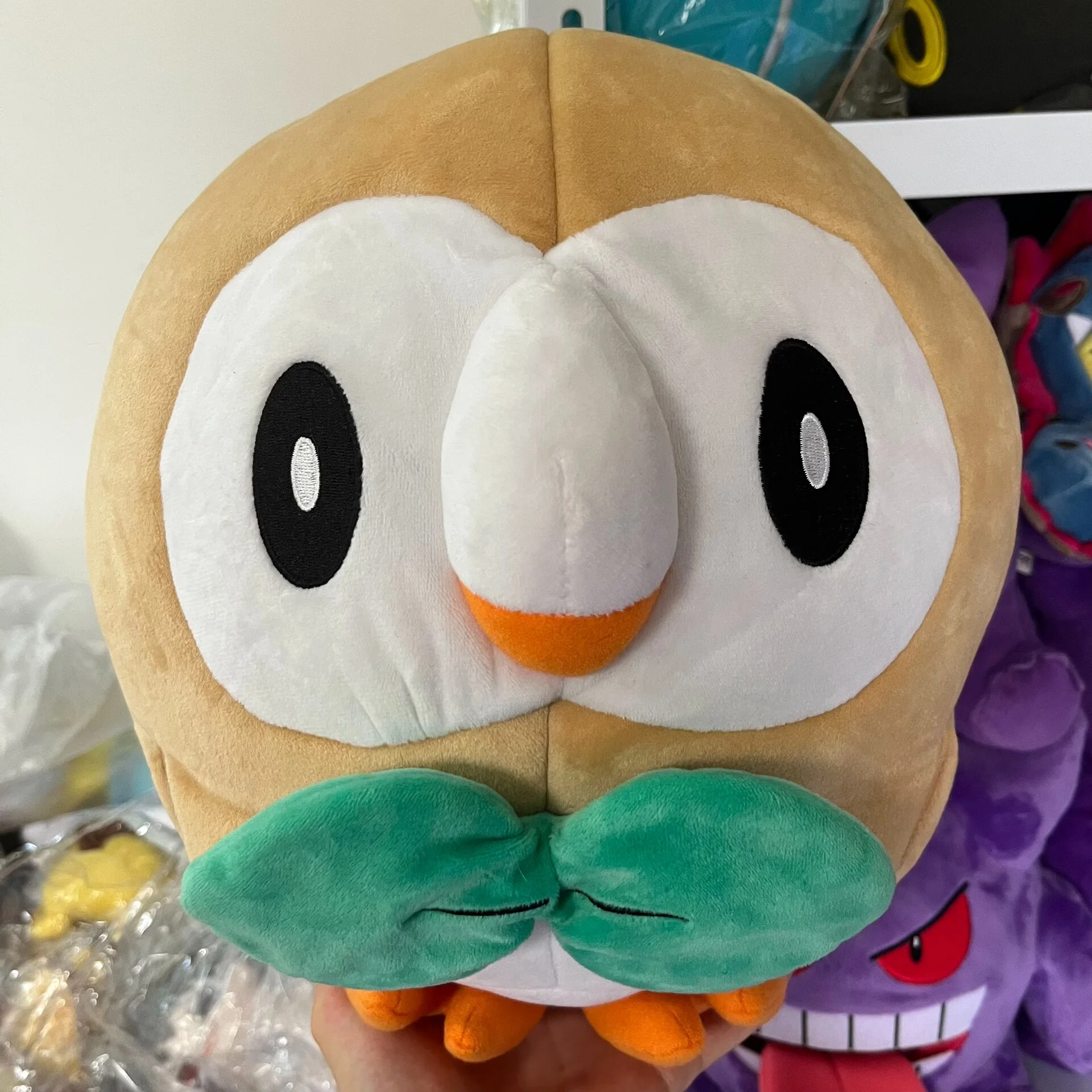 Pokémon Life-Size Series Plush Toys: Rowlet Plush & Pillow, Kids' Companion Doll Gift