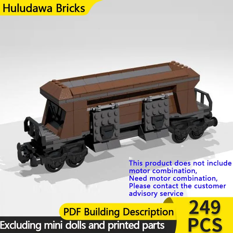 

Модель городской автомобиль MOC, строительные кирпичи, 8-колесный угольный бункер, автомобиль, модульная технология, детские праздничные подарки, сборка игрушек, костюм