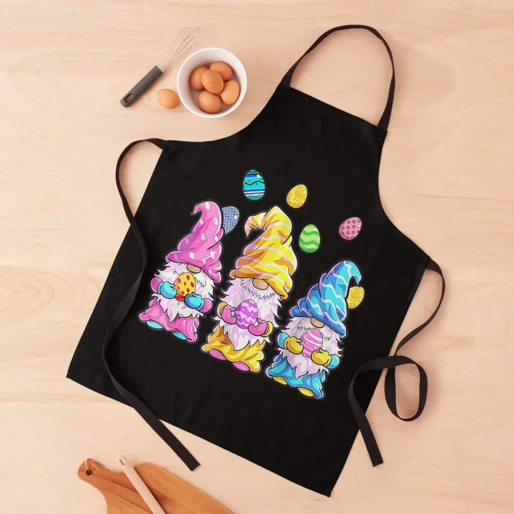 Gnome Easter Shirt Women Easter Outfit Easter Girls1 Apron Restaurant For Men Barista Apron