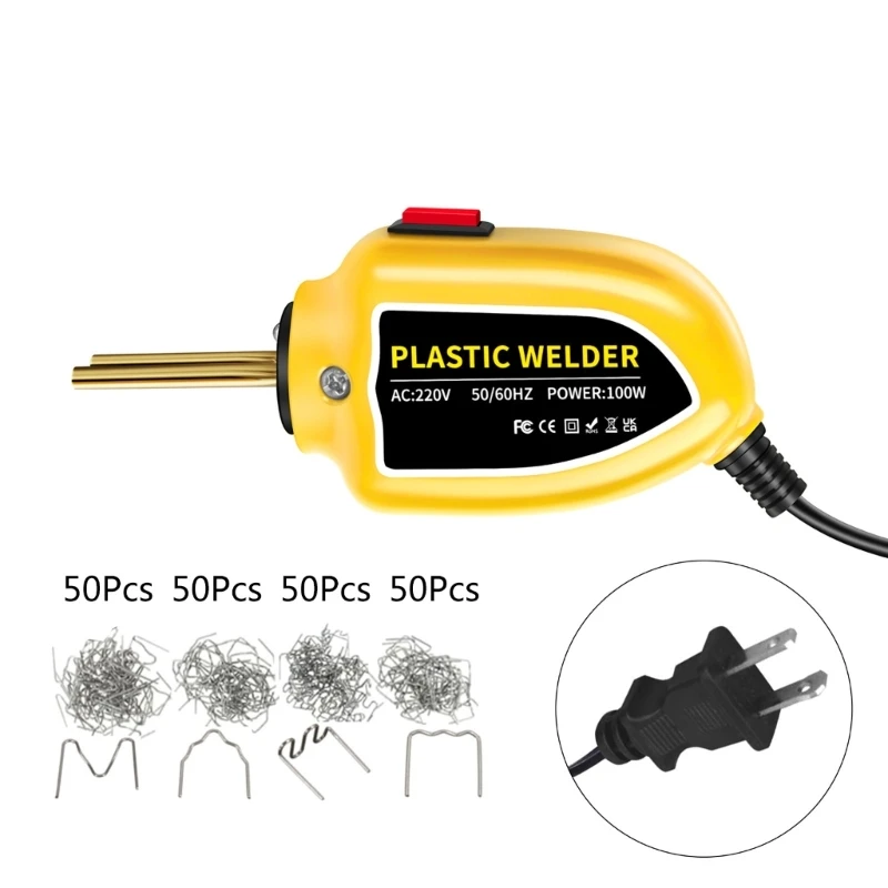 Convenient Plastic Welding Set, 100W Hot Stapler Plastic Welder for DIY Projects Quick and Effective Weldings Tool